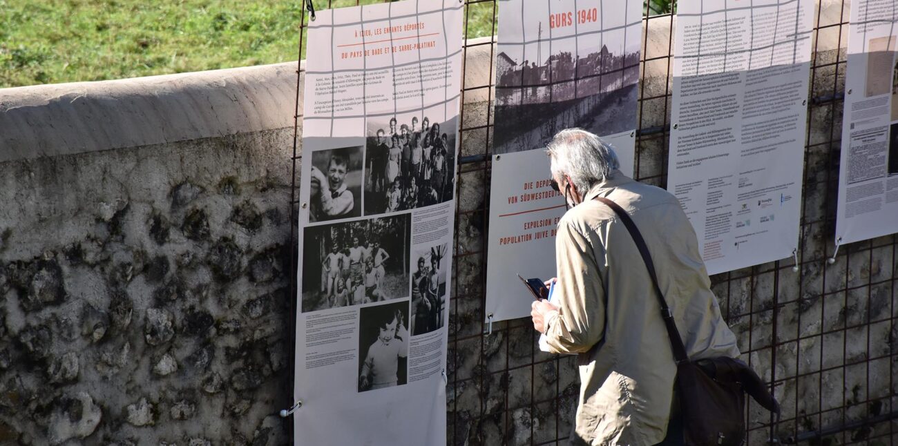 Inauguration de l'exposition « Gurs 1940, expulsion et assassinat de la population juive du sud-ouest de l’Allemagne » © Maison d'Izieu