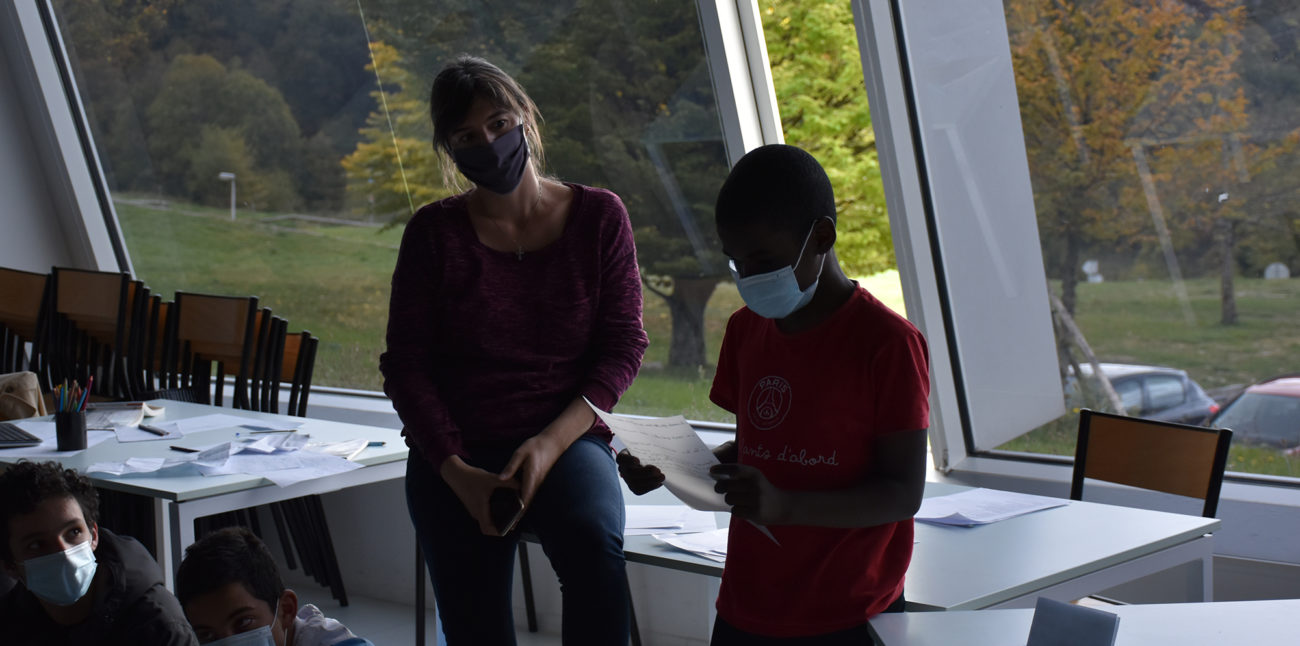 C'est MON patrimoine 2020, atelier écriture/slam avec Juliette Anne © Maison d'Izieu