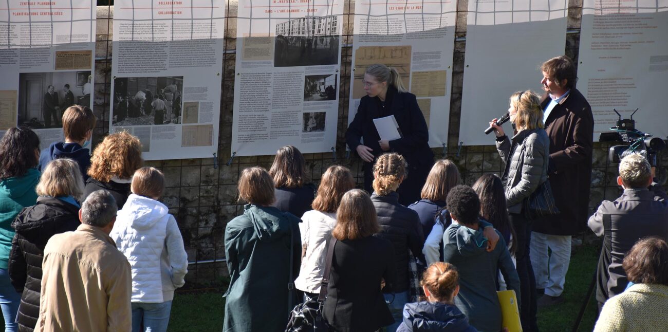 Inauguration de l'exposition « Gurs 1940, expulsion et assassinat de la population juive du sud-ouest de l’Allemagne » © Maison d'Izieu