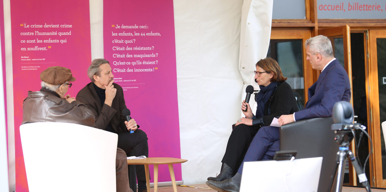 Inauguration de l'exposition Couleurs de l'insouciance, paroles et images des enfants de la Maison d'Izieu dans les collctions de la BnF © Maison d'Izieu - Y.Perrin